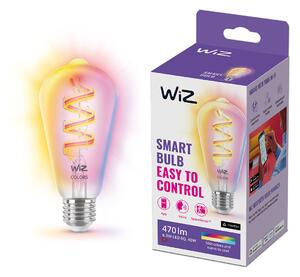 WiZ LED žárovka E27 ST64 6,3W 470lm 2200-6500K RGB IP20, stmívatelná