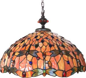 Clayre eff Závěsná lampa Tiffany Dragonfly