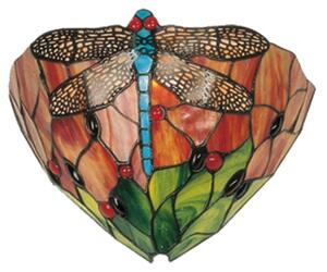 Clayre eff Nástěnná lampa Tiffany Dragonfly