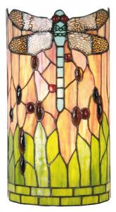 Clayre eff Nástěnná lampa Tiffany Dragonfly