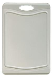 STEUBER Kuchyňské prkénko, plastové, s protiskluzovou hranou Rozměr: 25x14 cm, Barva: šedá