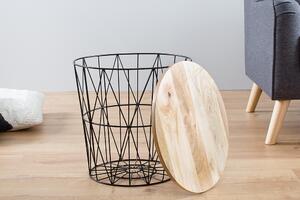 Noble Home Odkládací stolek Rages, 52 cm, černý/mango