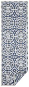 Běhoun Twin Supreme 104130 Blue/Cream 80x250 cm