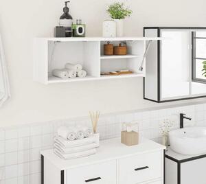 VidaXL Koupelnová nástěnná skříňka 80 x 25 x 30 cm kompozit [860079] Barva: Bílá