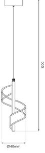 LED Lustr na lanku LARGO LED/10W/230V zlatá