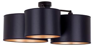 Duolla - Přisazený lustr ROLLER TRIO SHINY 3xE27/15W/230V černá/zlatá