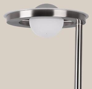 Trio 424210307 LED stojací svítidlo Barrie 1x32W + 1x6W | 4600lm | 2700-4000K | IP20 - zabudovaný stmívač, paměťová funkce, nastavení teploty osvětlení, otočná ramena, oddělené vypínače, nikl