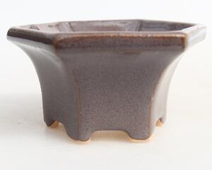 E-bonsai Keramická bonsai miska5,5 x 5 x 3 cm šedá