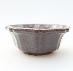 E-bonsai Keramická bonsai miska 6 x 6 x 2,5 cm šedá