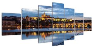 Obraz Pražského hradu a Karlova mostu (210x100 cm)