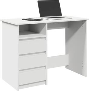 VidaXL Psací stůl 102 x 50 x 75 cm kompozitní dřevo [860470] Barva: Bílá