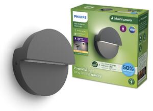 Valor UltraEfficient venkovní nástěnné LED svítidlo 4,3W 800lm 2700K IP44, antracitové
