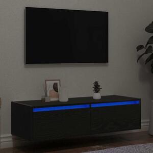 VidaXL TV skříňka s LED osvětlením 100X35,5x25 cm [860241] Barva: Černý dub