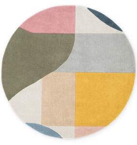 Koberec Ted Baker Westminster Curzon krémový / vícebarevný kruh