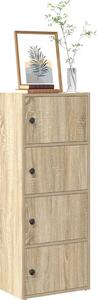 VidaXL Knihovna 40x24x102 cm kompozitní dřevo [860379] Barva: dub sonoma
