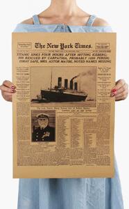 Tie Ler Plakát zkáza Titanicu, New York Times č.065, 51.5 x 36 cm