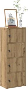 VidaXL Knihovna 40x24x102 cm kompozitní dřevo [860379] Barva: dub artisan