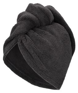 Livarno home Ručníkový turban na vlasy (tmavě šedá) (100398760001)
