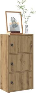 VidaXL Knihovna 40x24x77 cm kompozitní dřevo [860369] Barva: dub artisan