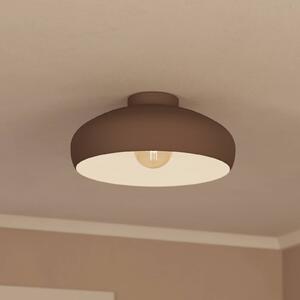 EGLO Stropní světlo Mogano, Ø40cm, kávově hnědá, stmívatelný, Hnědá / rez, Obývací pokoj / jídelna, kov, Skandinávský