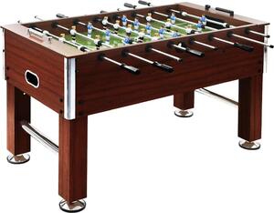 VidaXL Stolní fotbal ocel 60 kg 140 x 74,5 x 87,5 cm [91438] Barva: Hnědá