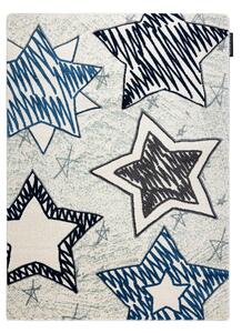 Dětský kusový koberec Petit Stars blue 120x170 cm