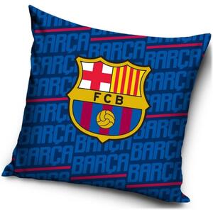 Velurový polštář FC Barcelona - motiv Letters | 40 x 40 cm