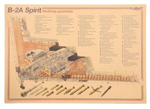Tie Ler Plakát strážci nebes, Northrop B-2 Spirit, č.257, 50.5 x 36 cm