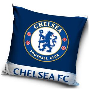 Velurový polštář Chelsea FC - motiv Dark Blue - 40 x 40 cm