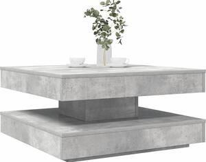 VidaXL Konferenční stolek otočný o 360º 70 x 70 x 34,5 cm [858482] Barva: Betonová šedá