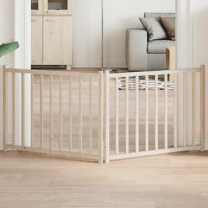 VidaXL Zábrana pro psy skládací 2 panely 160 cm masivní jedle [352272] Barva: Přírodní