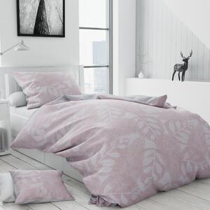 Bavlněné povlečení BOREAS růžové + povlak na polštářek 40 x 50 cm zdarma
