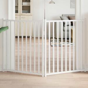 VidaXL Zábrana pro psy skládací 2 panely 160 cm masivní jedle [352298] Barva: Bílá