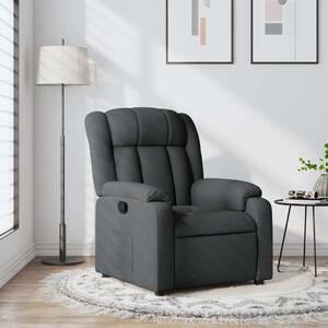 VidaXL Polohovací křeslo látky [3205773] Barva: Tmavě šedá