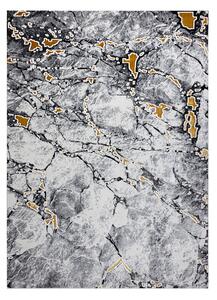 Kusový koberec Gloss 528A 58 3D mramor ivory/black 80x150 cm