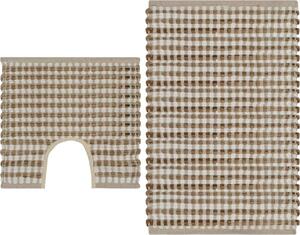 VidaXL Koupelnová předložka z juty 160 x 230 cm přírodní a [133219] Barva: Bílá