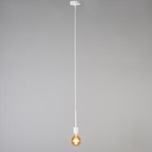Moderní závěsná lampa bílá se stínidlem 45 cm tupá - Combi 1