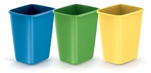 Prosperplast Sada 3 odpadkových košů COMPACTO SORTE 3x 9 L černá