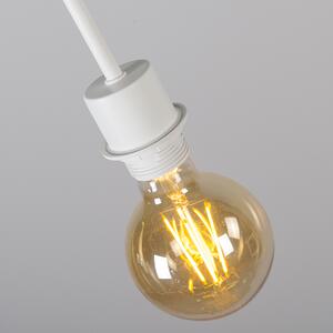 Moderní závěsná lampa bílá se stínidlem 45 cm tupá - Combi 1