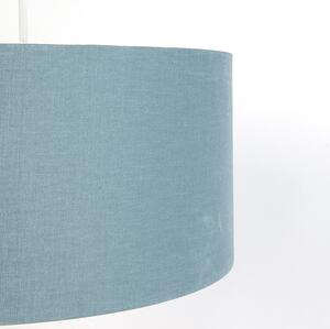 Závěsná lampa bílá s modrým odstínem 50 cm - Combi 1
