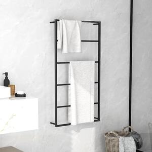 VidaXL Věšák na ručníky 60 x 10 x 116 cm ocel [336121] Barva: Černá