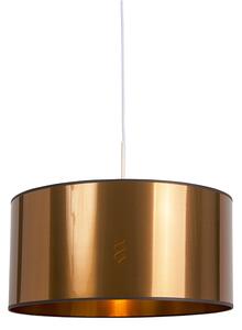 Designová závěsná lampa bílá s měděným stínidlem 50 cm - Combi 1