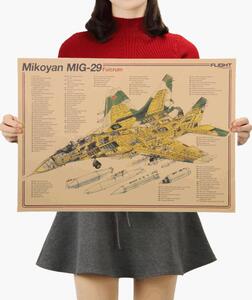 Tie Ler Plakát strážci nebes, Mikoyan MIG-29 Fulcrum, č.259, 50.5 x 36 cm