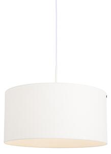 Moderní závěsná lampa bílá s bílým odstínem 50 cm - Combi 1