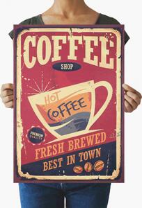 Tie Ler Vintage plakát coffee, káva č.104, 51 x 35.5 cm