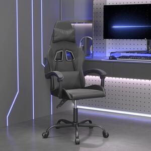 VidaXL Otočná herní židle s podnožkou umělá kůže [349548] Barva: Černá