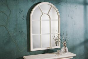 Zrcadlo CASTILLO 100 CM vintage bílé Zrcadla | Kulatá