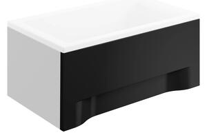 Univerzální čelní krycí panel černý k obdélníkové vaně Polimat Rozměry (cm): 120x54 - pro vany: CAPRI 120x70