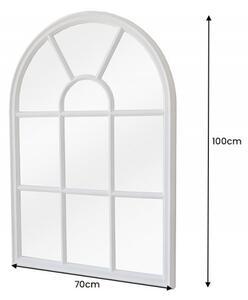 Bílé nástěnné zrcadlo Castillo 100 cm