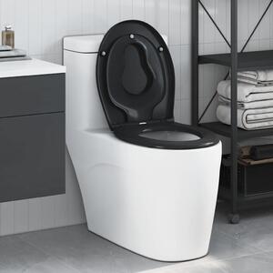 VidaXL Toaletní prkno 47 x 37 x 4 cm Duroplast [42002353] Barva: Černá